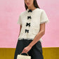Cressida Quilted Top Handle Bag - Cream