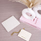 Aubrielle Stitch-Trim Zip Card Holder - Cream