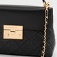 Alva Quilted Top Handle Bag - Black
