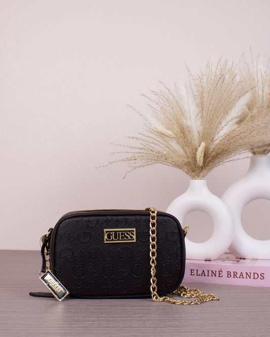 Sabrina Mini Camera Crossbody- Black