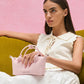 Sammie Knotted-Handle Tote Bag - Cotton Candy Pink