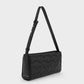 Ivette Woven Elongated Shoulder Bag - Noir