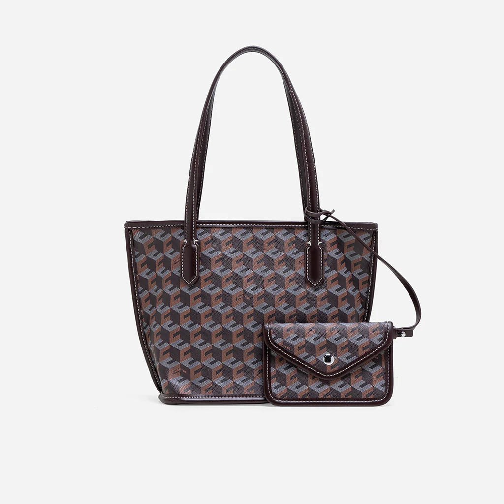 RUSSO MINI TOTE BAG- Chestnut Brown