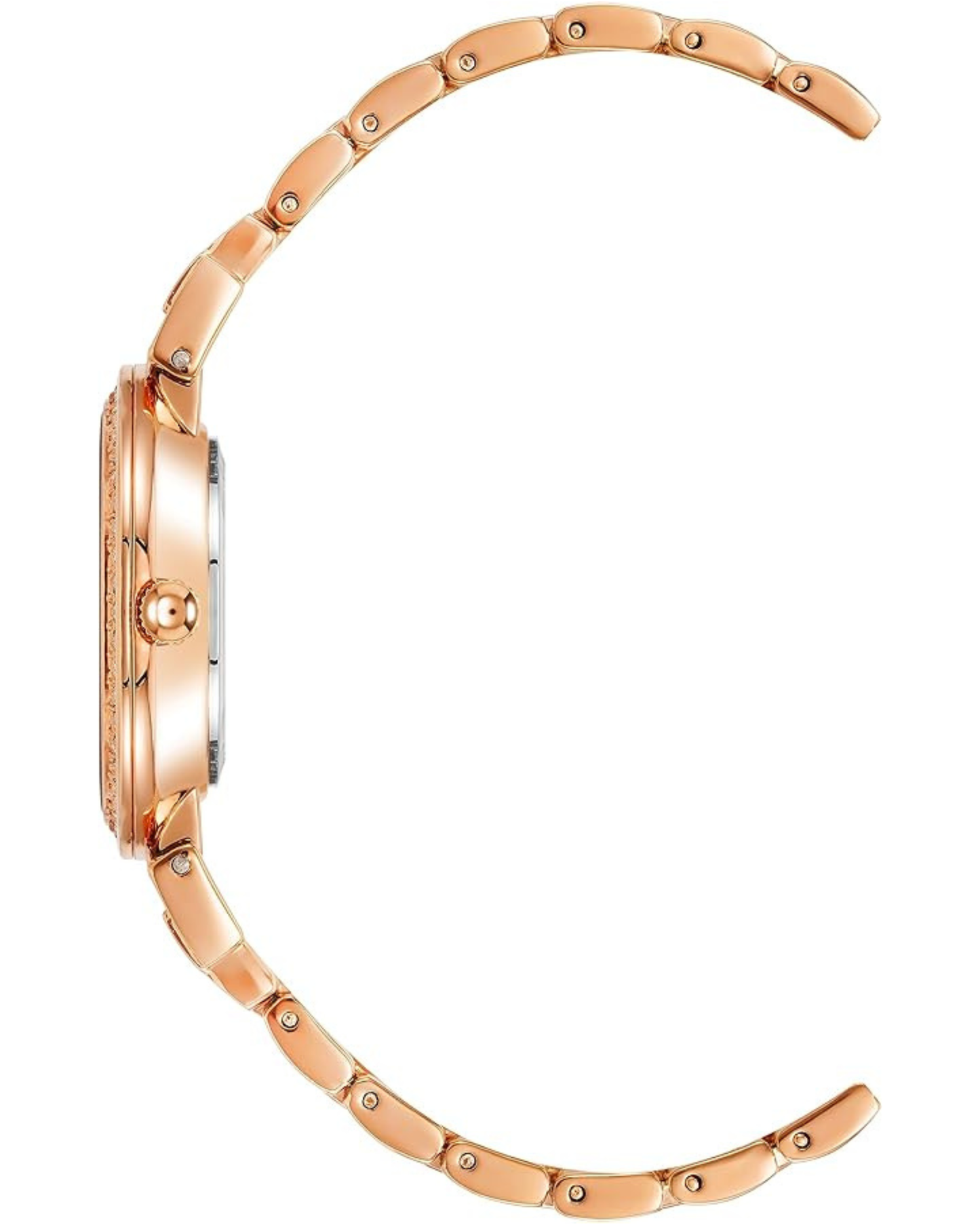 Women's Premium Crystal Accented Bracelet Watch Rose Gold/Blue