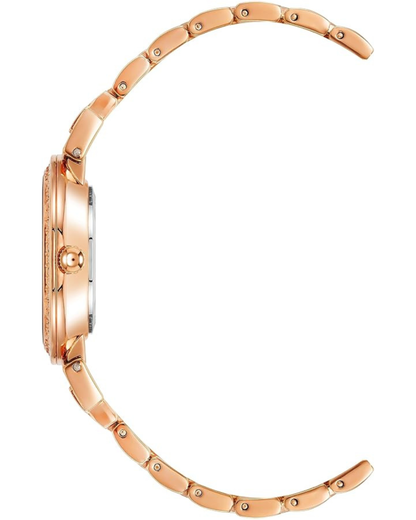 Women's Premium Crystal Accented Bracelet Watch Rose Gold/Blue