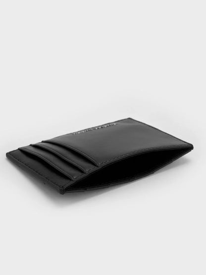 Ivette Woven Card Holder - Noir