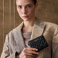 Duo Quilted Small Wallet - Black