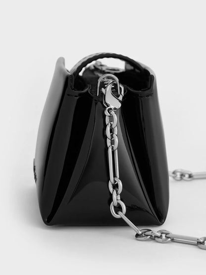 Bosie Patent Micro Bag - Noir