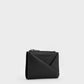 Midori Geometric Top-Zip Wallet - Noir