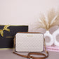 Jet Set Large Printed Logo Crossbody Bag- VANILLA