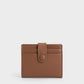 Bliss Snap Button Card Holder - Chocolate