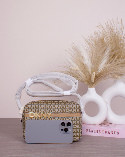 AVRIL LOGO CAMERA BAG- CHINO/CAPPUCCINO