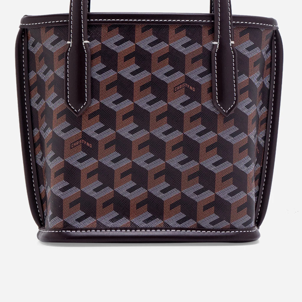 RUSSO MICRO TOTE BAG- Chestnut Brown