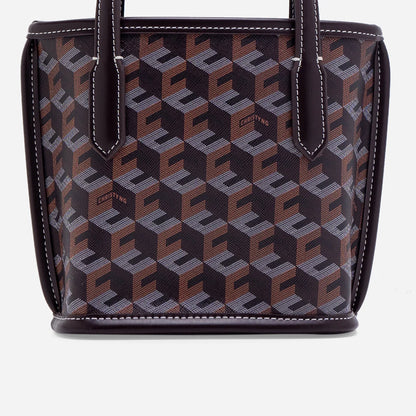 RUSSO MICRO TOTE BAG- Chestnut Brown