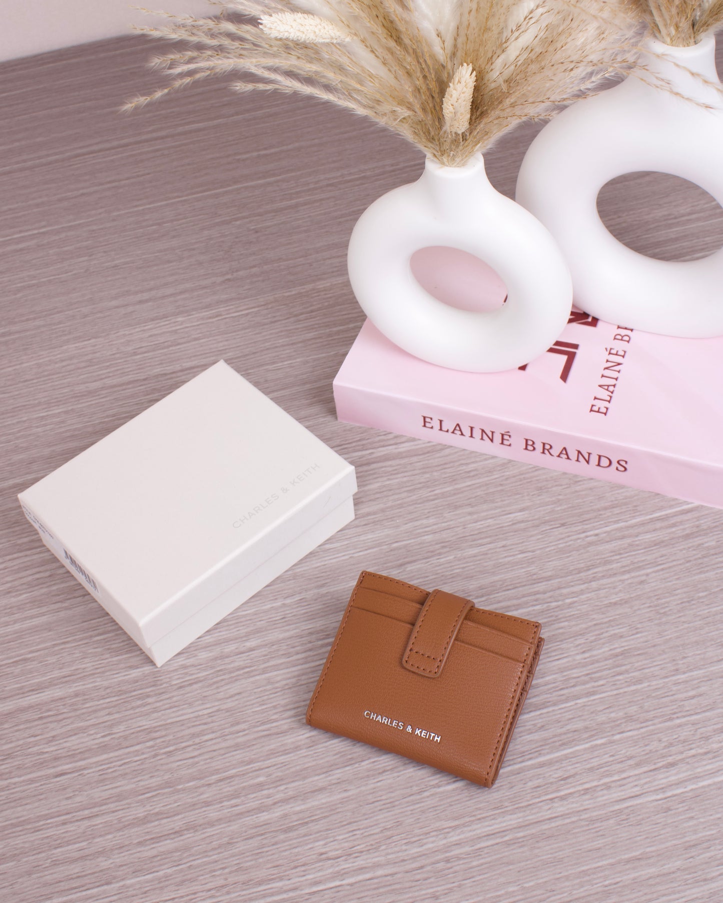Bliss Snap Button Card Holder - Chocolate