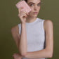 Ivette Woven Top-Zip Small Wallet - Cotton Candy Pink