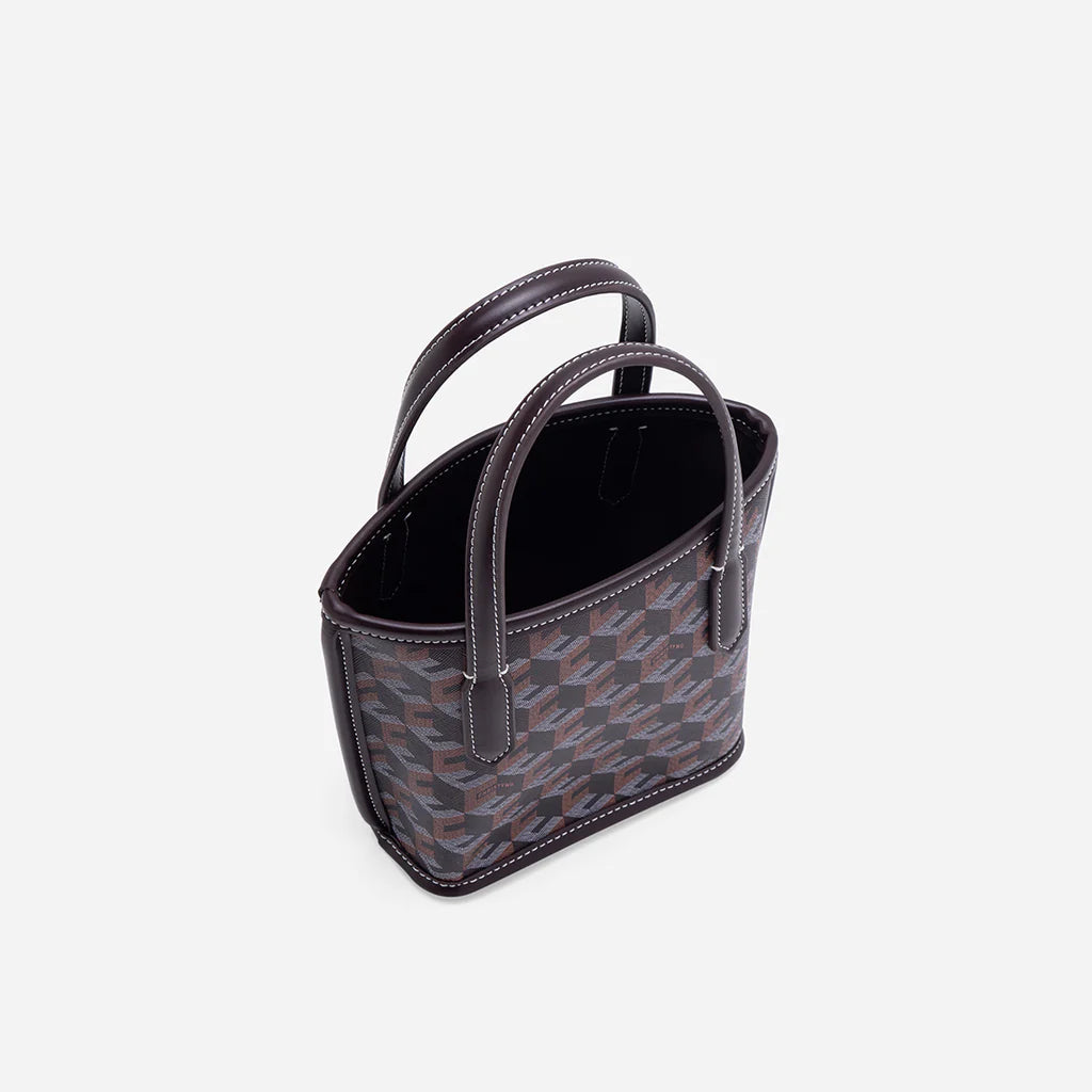 RUSSO MICRO TOTE BAG- Chestnut Brown