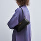 Gabine Leather Trapeze Shoulder Bag - Black