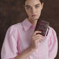 Ivette Woven Top-Zip Small Wallet - Wineberry Red