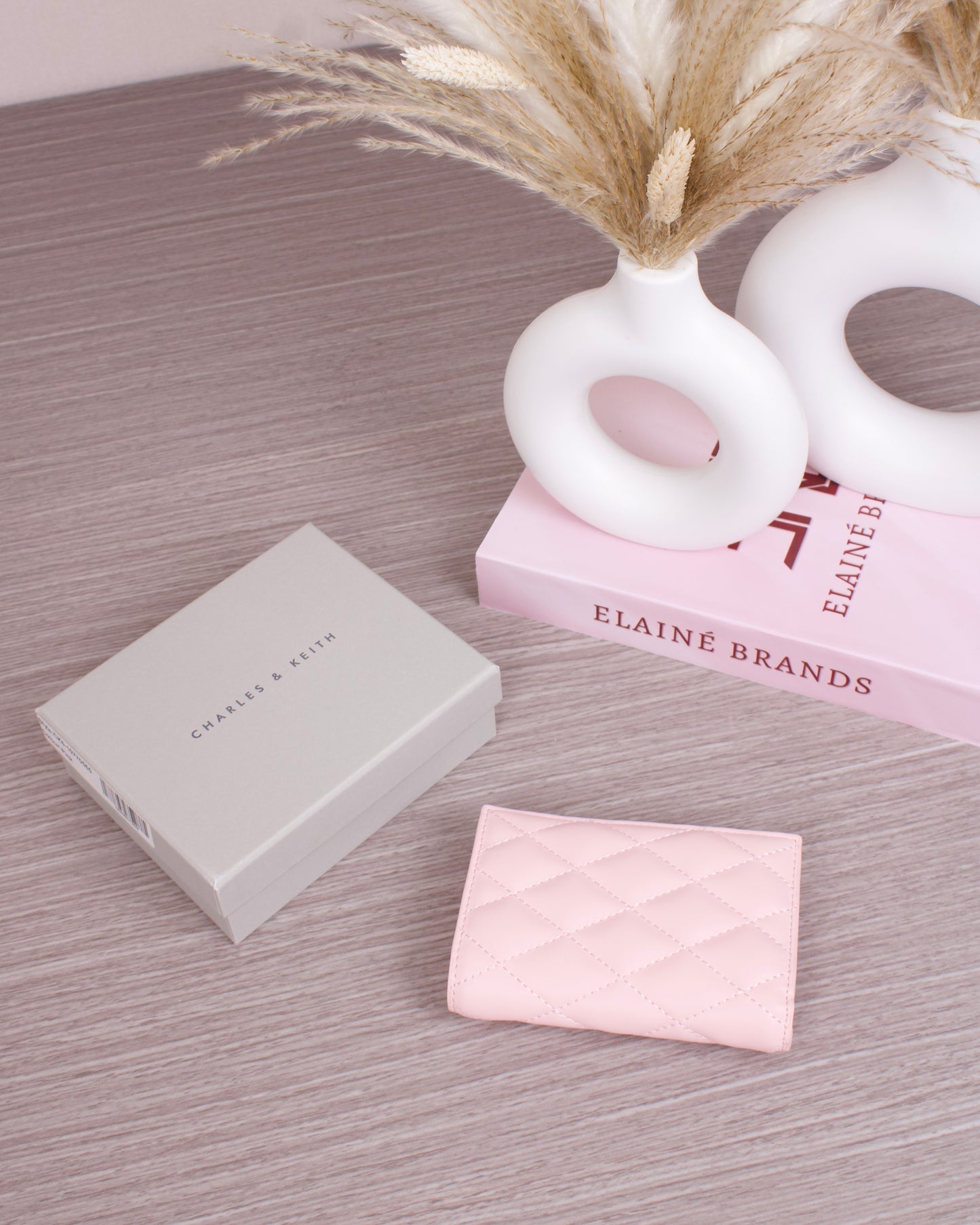 Lillie Quilted Mini Wallet - Pink