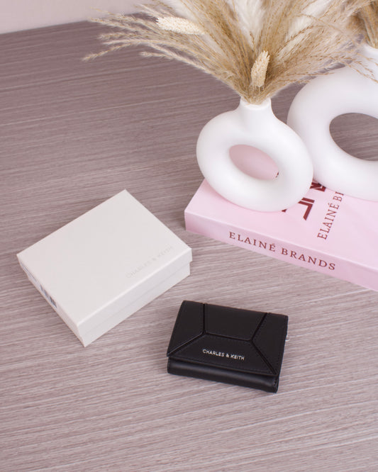 Nasrin Geometric Wallet - Noir