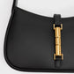 Cesia Metallic Accent Shoulder Bag - Black