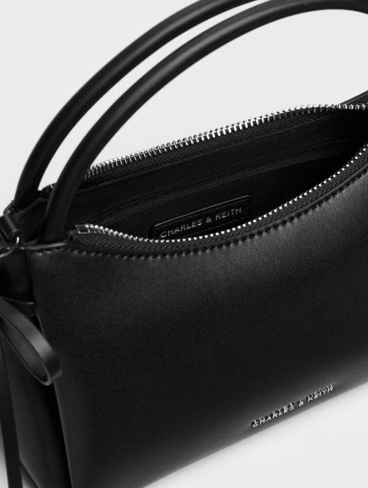 Hazel Bow Top Handle Bag - Noir