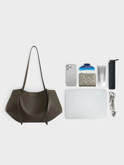 Calla Tote Bag - Dark Moss