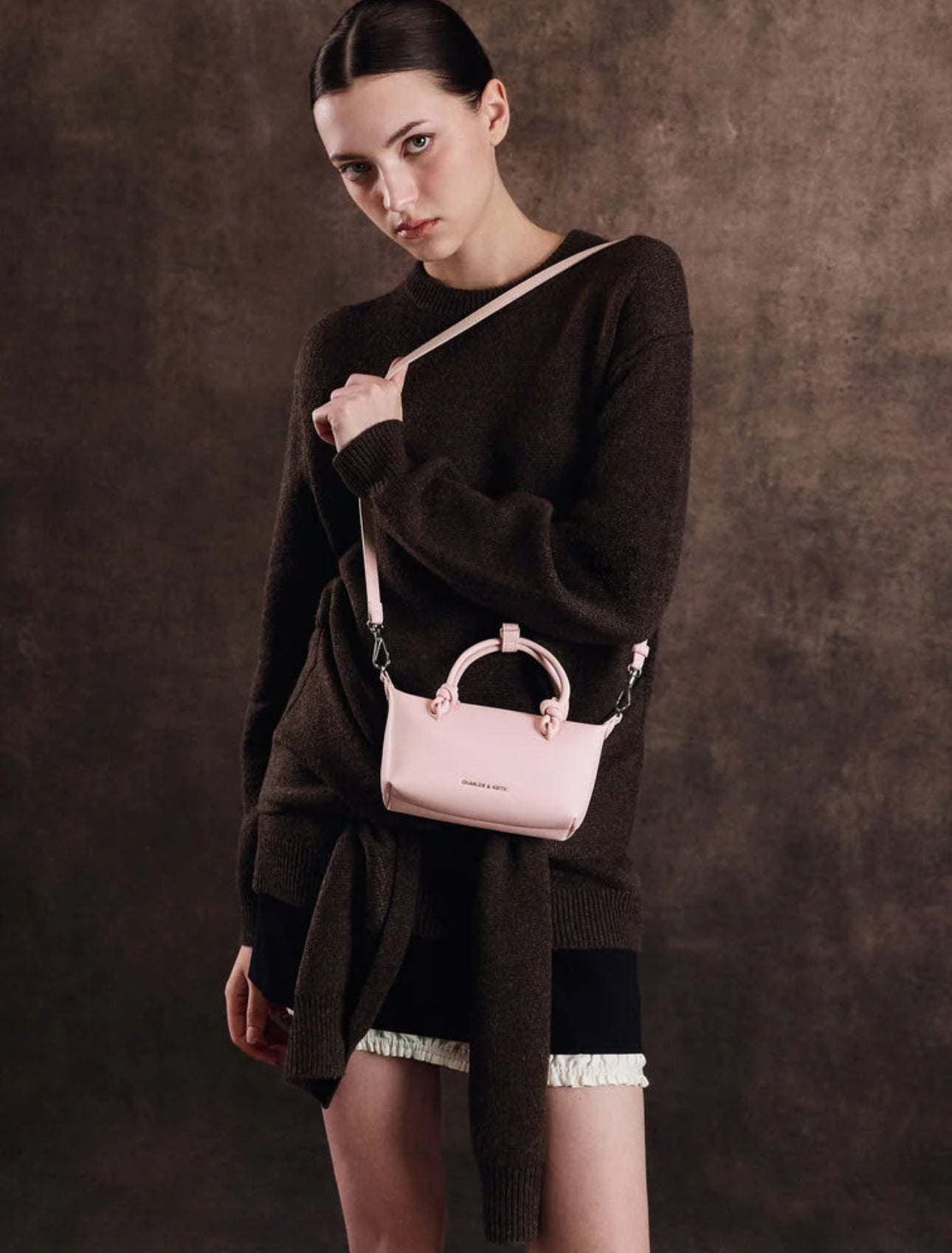 Sammie Knotted-Handle Tote Bag - Cotton Candy Pink