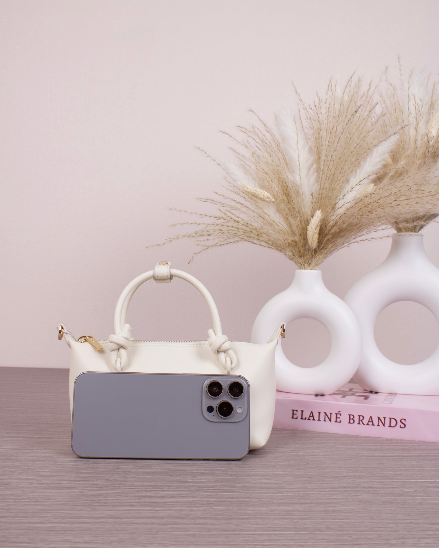 Sammie Knotted-Handle Tote Bag - Cream