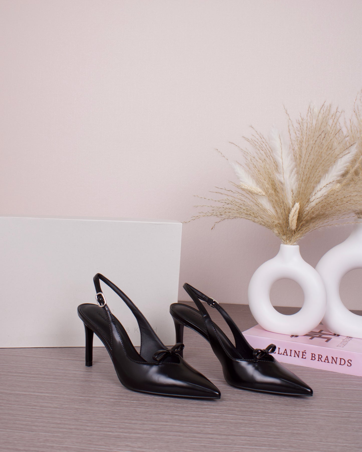Bow Slingback Pumps - Black Box