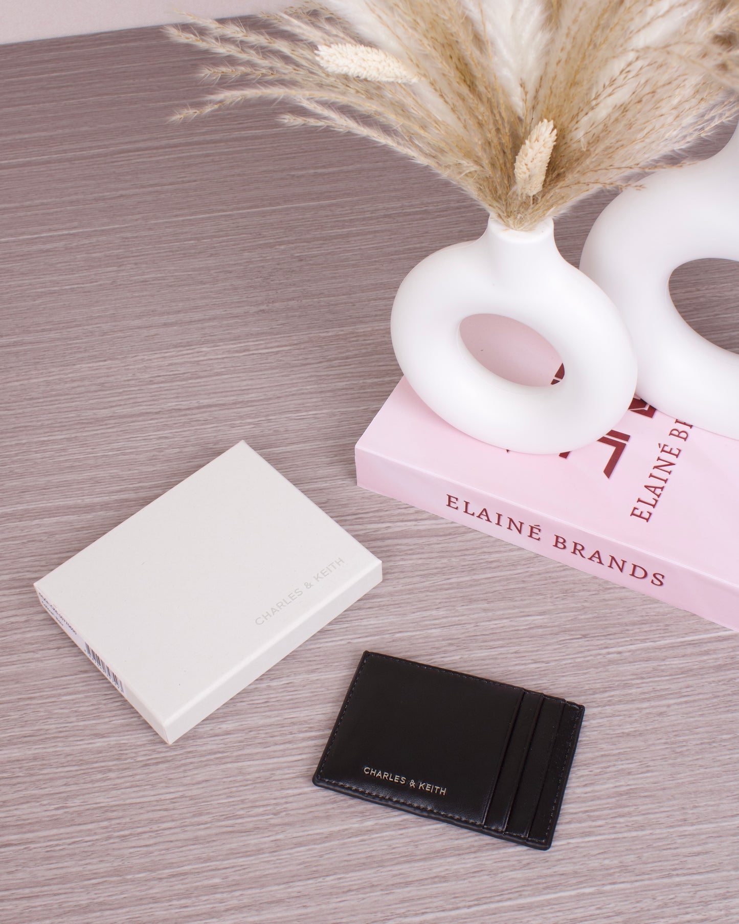 Ivette Woven Card Holder - Noir