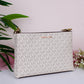 Trisha Medium Logo Crossbody Bag - VANILLA