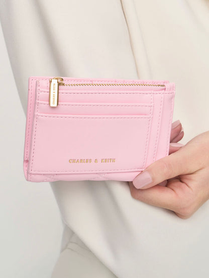 Lillie Quilted Mini Wallet - Pink