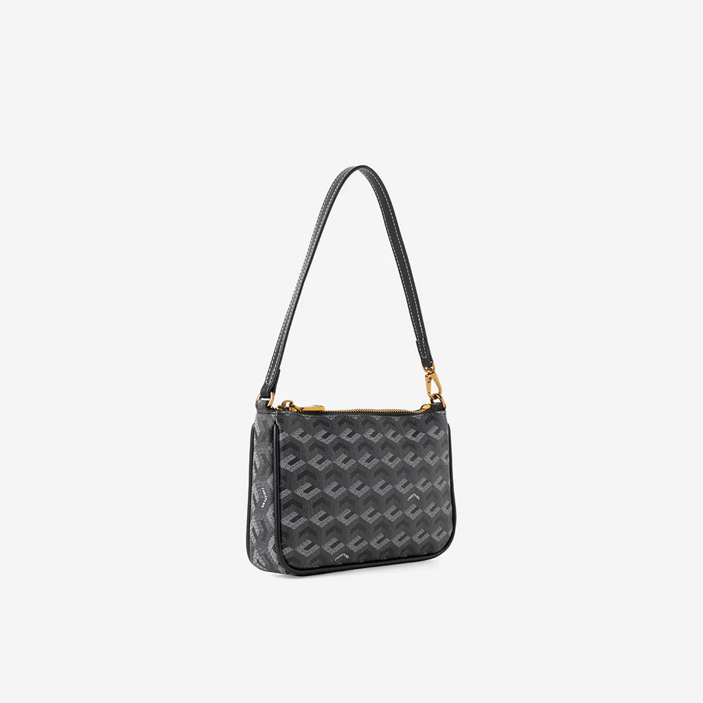 MILO MONOGRAM POUCH- Black