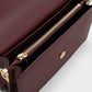 Kristine Sculptural-Handle Long Wallet - Wineberry Red