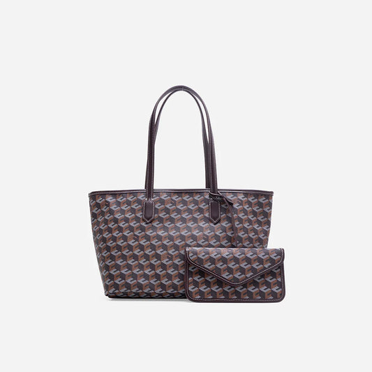 RUSSO MEDIUM TOTE BAG- Chestnut Brown
