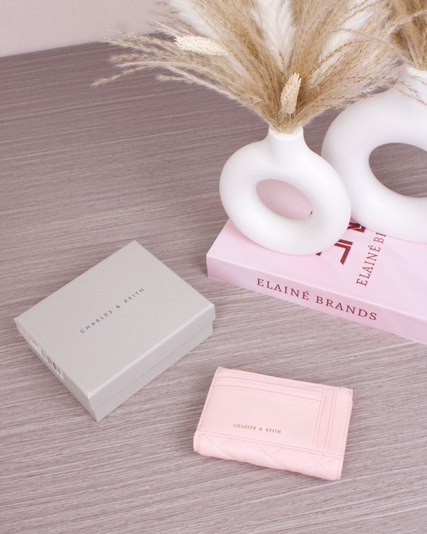 Lillie Quilted Mini Wallet - Pink