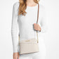 Jet Set Travel Medium Logo Dome Crossbody Bag - VANILLA
