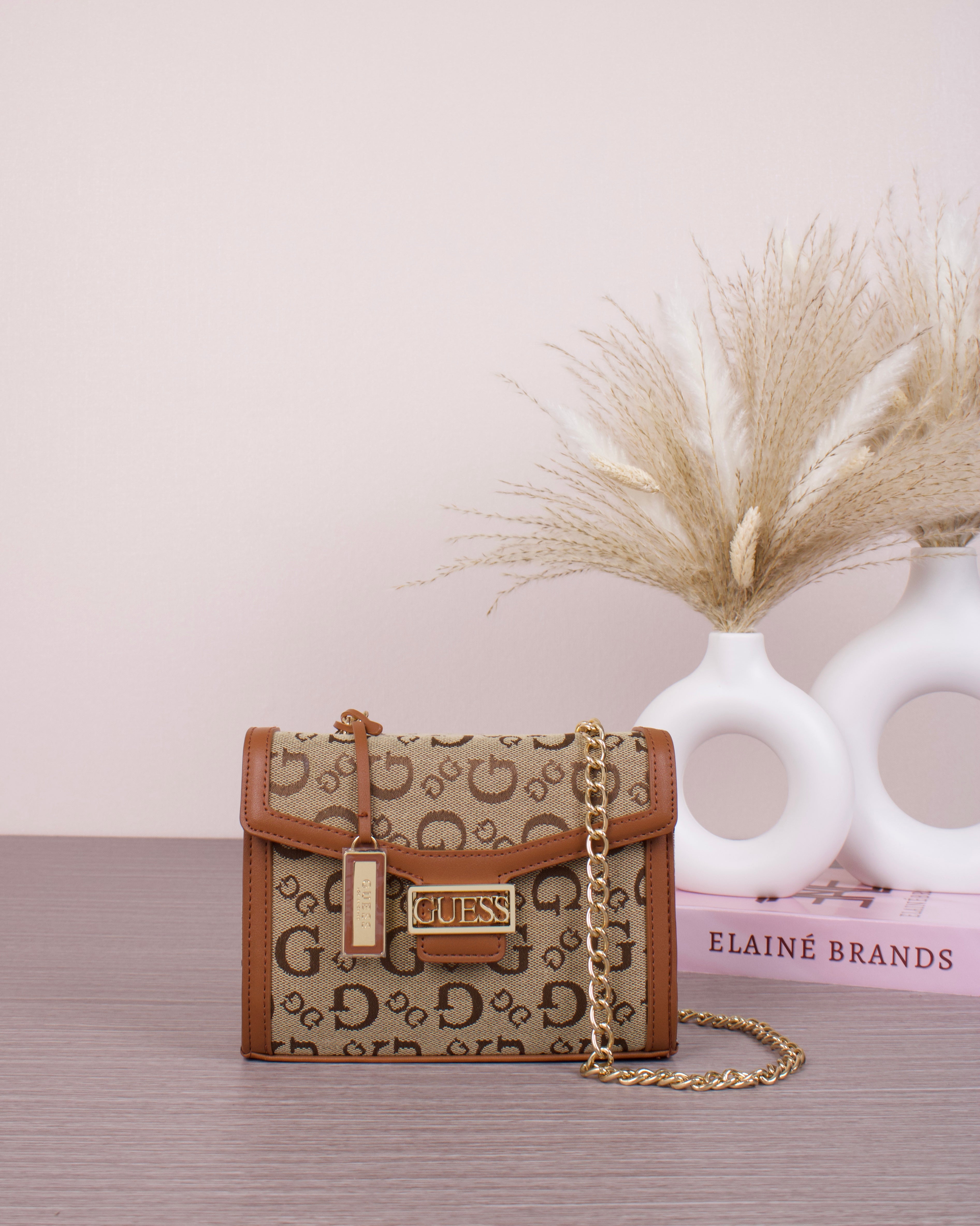 Sabrina Wallet on a String- Brown – Elaine Brands