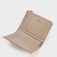 Apolline Textured Top-Zip Wallet - Taupe
