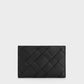 Ivette Woven Card Holder - Noir