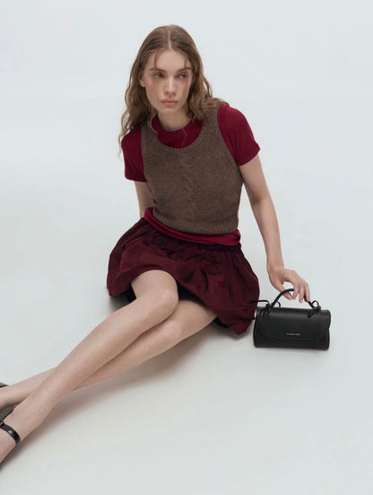 Hazel Bow Wallet On Chain - Noir