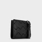 Ivette Woven Top-Zip Small Wallet - Noir