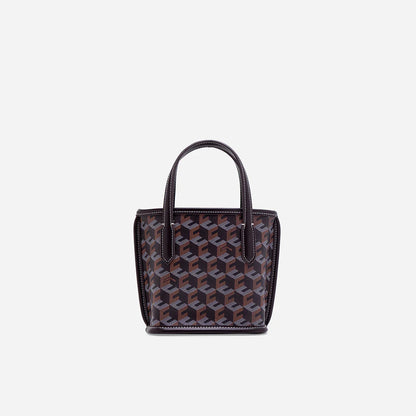 RUSSO MICRO TOTE BAG- Chestnut Brown