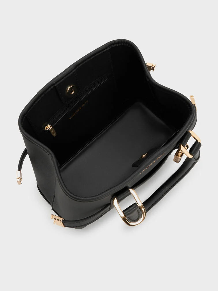 Mini Scottie Tote Bag - Black