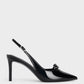 Bow Slingback Pumps - Black Box