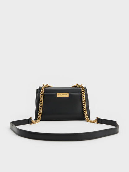 Mini Kerry Chain-Handle Crossbody Bag - Black