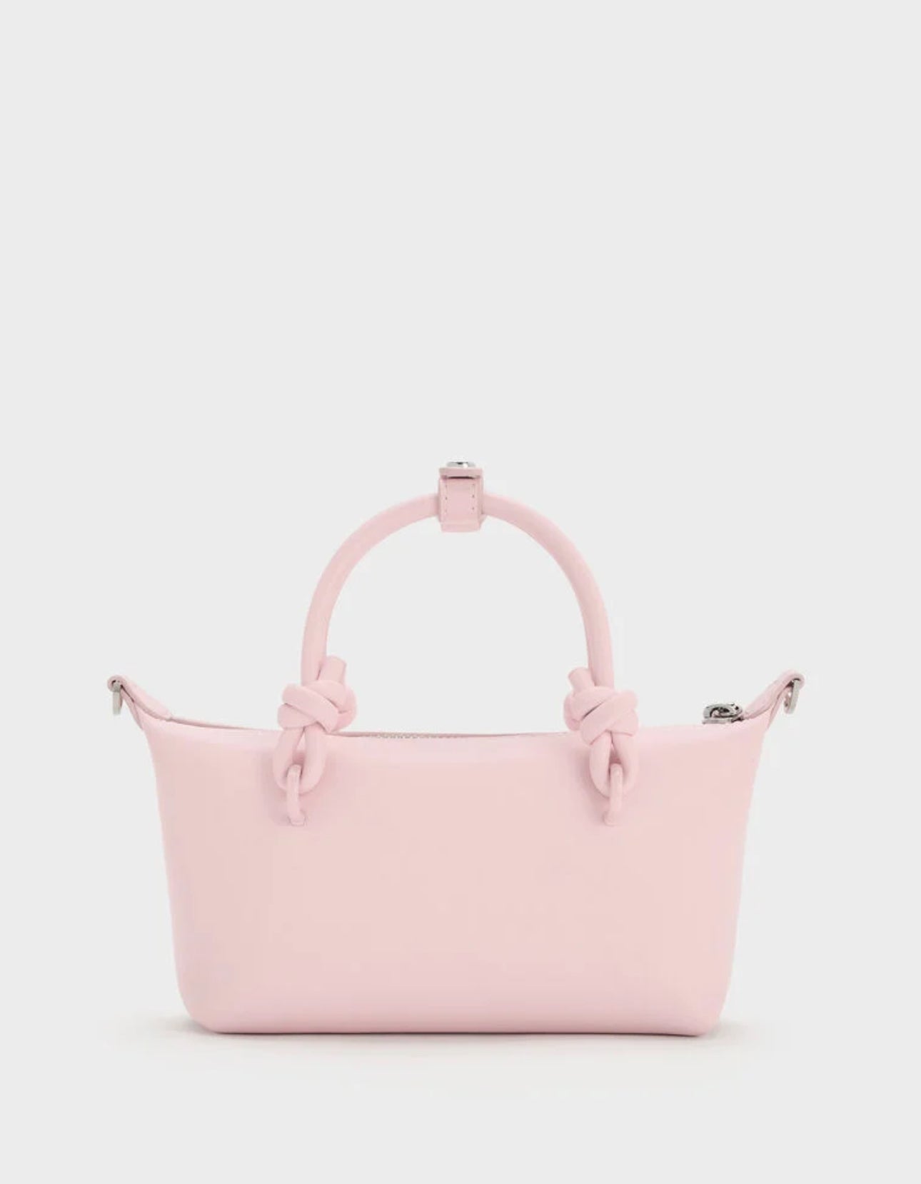 Sammie Knotted-Handle Tote Bag - Cotton Candy Pink