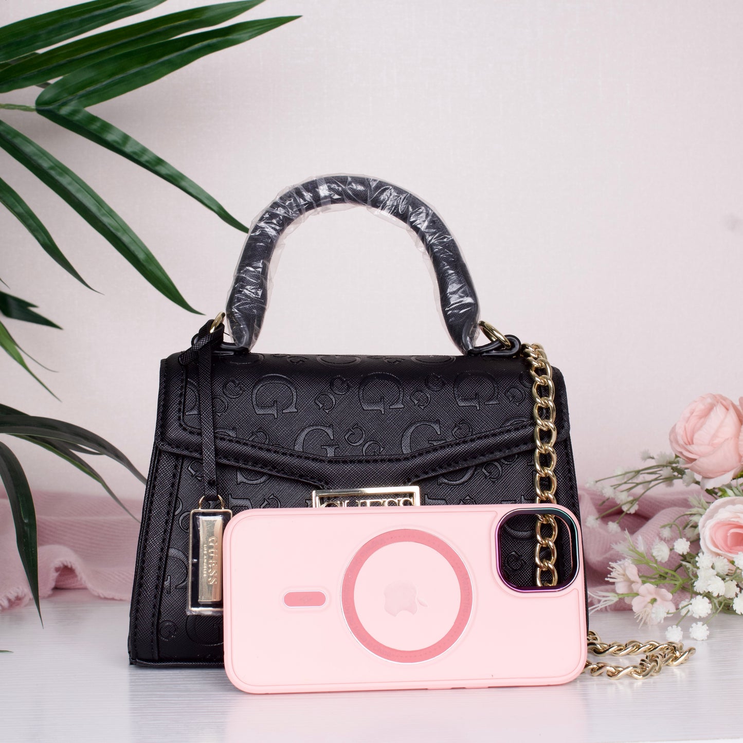 Sabrina Top-Handle Mini Bag- Black